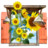 Flowers Sunflowers Window